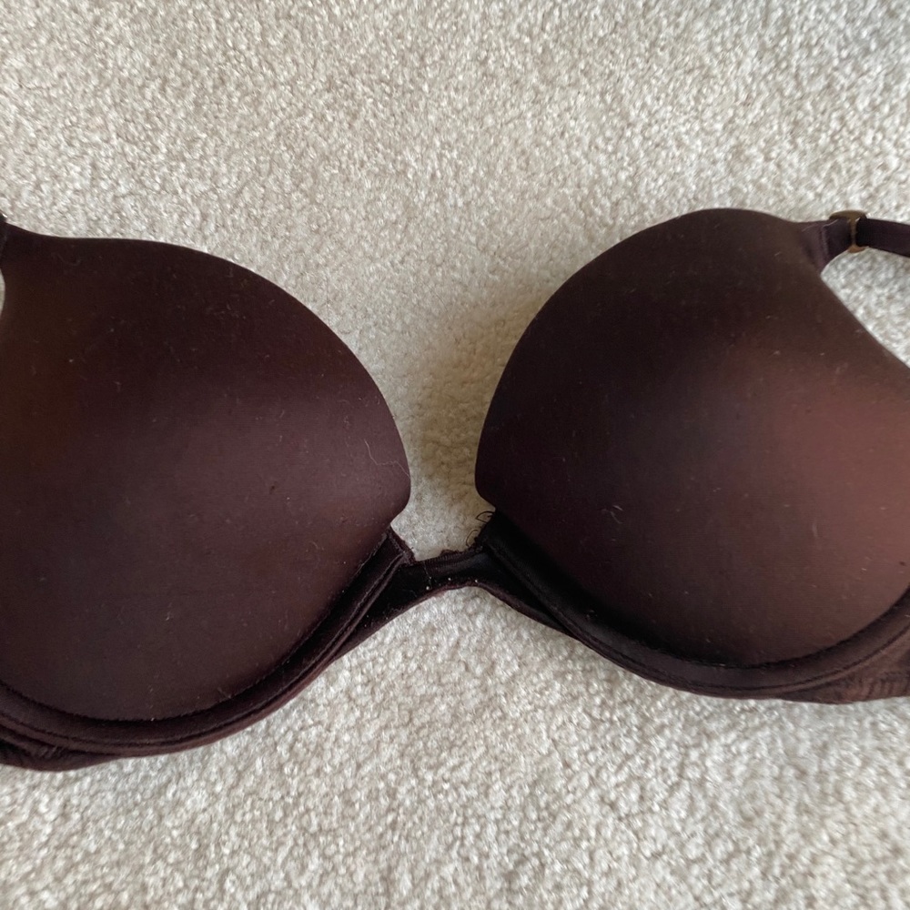 Brown Victoria Secret Push-Up Bra 32C